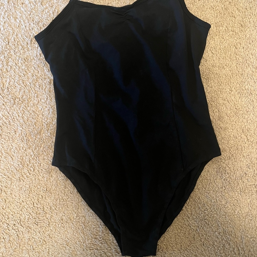 iEFiEL Women’s Bodysuit M Black Strap One Piece Festival Dance